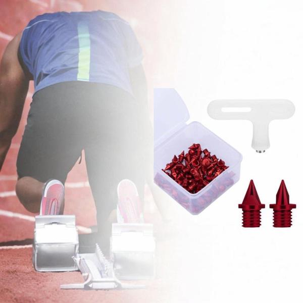 50 ピース トラック シューズ スパイク レンチ付き 実用的な 5mm 陸上ランニング スパイク 短距離ランニング競技用
