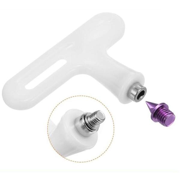 50 ピース トラック シューズ スパイク レンチ付き 実用的な 5mm 陸上ランニング スパイク 短距離ランニング競技用