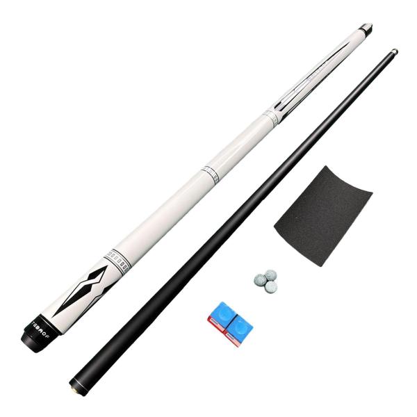 プールキュー、ポータブルスタイリッシュなスヌーカーキュー、セグメント化された57.5インチビリヤードキュー、プロフェッショナル1/2スプリットプールス