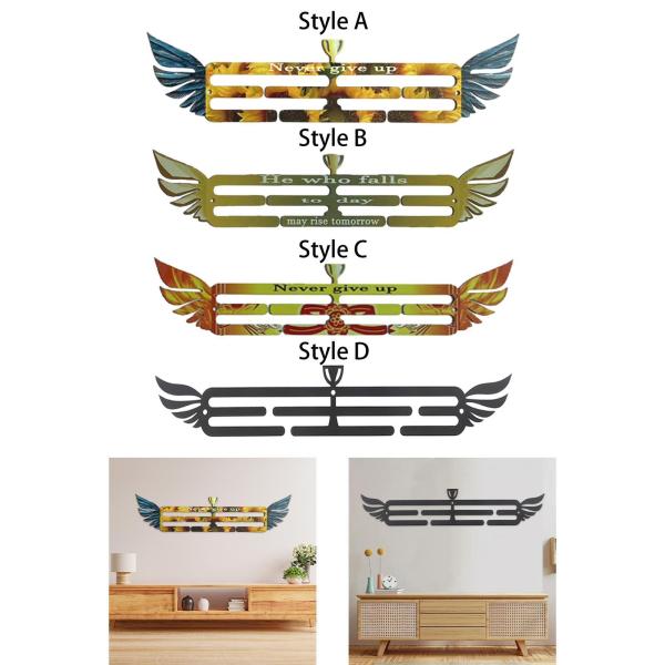 メダルディスプレイハンガー壁オーガナイザー金属壁掛け賞リボンオーガナイザーディスプレイホルダー空手スポーツ賞用