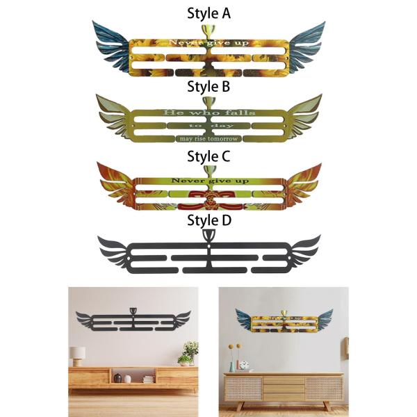 メダルディスプレイハンガー壁オーガナイザー金属壁掛け賞リボンオーガナイザーディスプレイホルダー空手スポーツ賞用