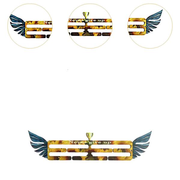 メダルディスプレイハンガー壁オーガナイザー金属壁掛け賞リボンオーガナイザーディスプレイホルダー空手スポーツ賞用