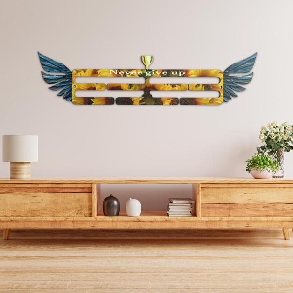 メダルディスプレイハンガー壁オーガナイザー金属壁掛け賞リボンオーガナイザーディスプレイホルダー空手スポーツ賞用