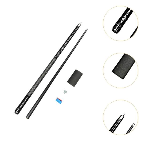 プールキュースティック ビリヤードキュースティック ポータブル 長さ146cm 1/2分割セグメント化 家庭用 男性 女性 スターター ビリヤードプレ