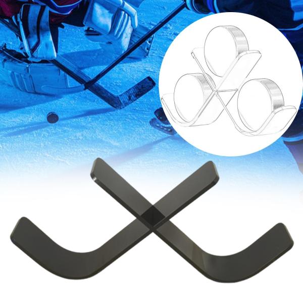 ホッケーパックホルダーディスプレイラックアクリルショーケーススタイリッシュなサイン