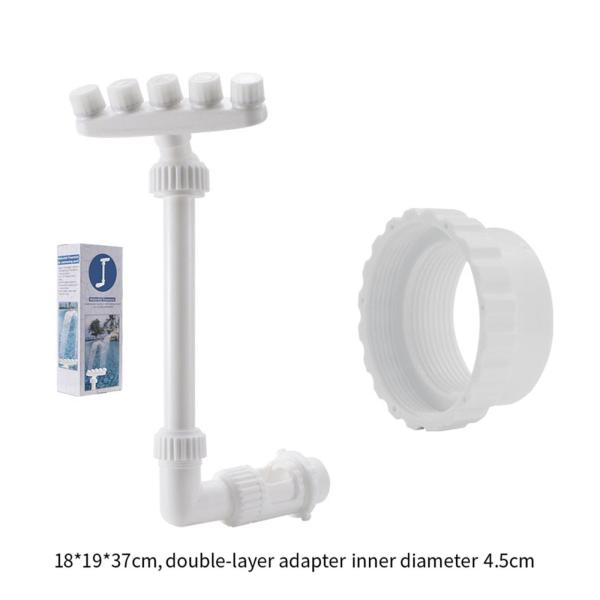 スイミングプール滝の噴水スプレー調整可能な水機能交換360地上プールの回転