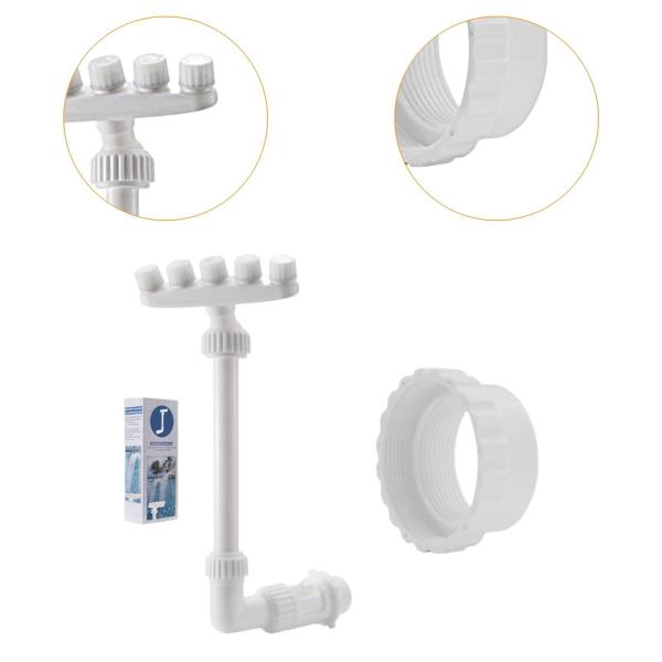 スイミングプール滝の噴水スプレー調整可能な水機能交換360地上プールの回転