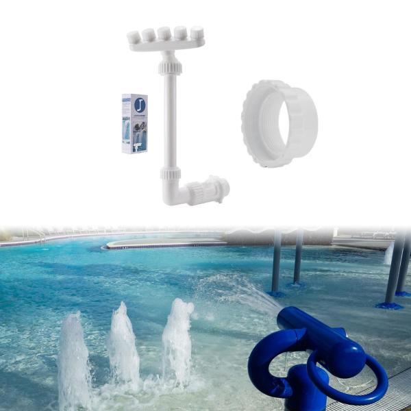 スイミングプール滝の噴水スプレー調整可能な水機能交換360地上プールの回転