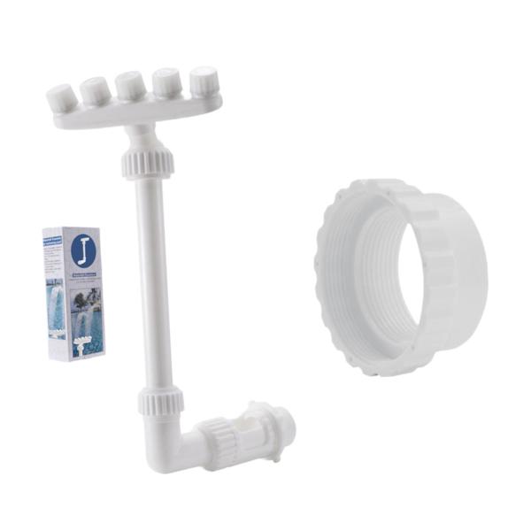 スイミングプール滝の噴水スプレー調整可能な水機能交換360地上プールの回転