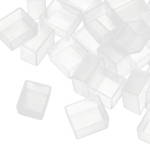 50x空の水彩塗料パン2mlアクセサリーオイルペイントに再利用可能実用的な便利な交換用水彩ハーフパン