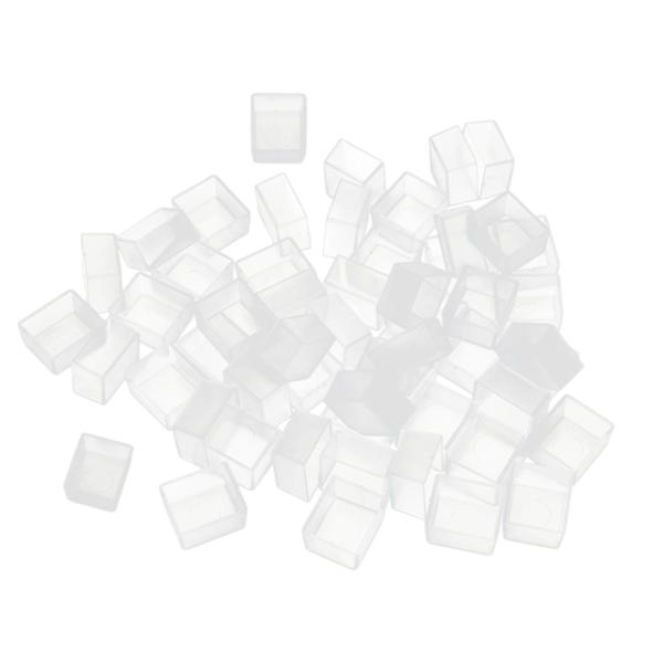 50x空の水彩塗料パン2mlアクセサリーオイルペイントに再利用可能実用的な便利な交換用水彩ハーフパン