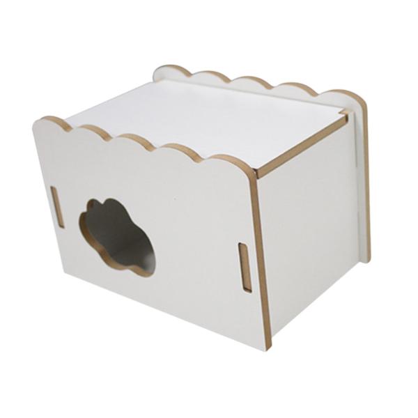 ハムスター隠れ家木製の家眠っている小屋の多目的装飾的な生息地の装飾巣のための巣