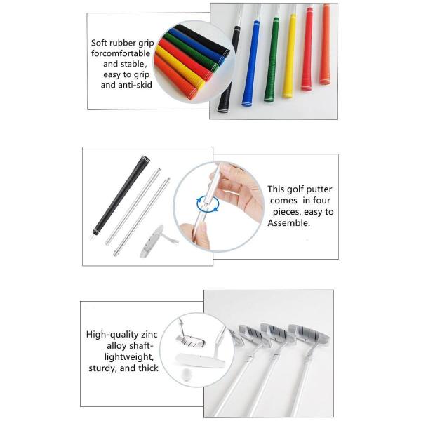 ゴルフパター練習ポータブルリムーバブル快適な右利きのパターパターゴルフパッティングクラブオフィスヤードバックグラウンドガーデン