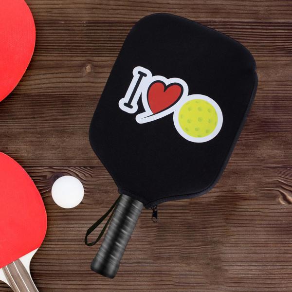 ピックルボールパドルカバー、ピックルボールヘッドカバー、ストラップ付きネオプレンラケットスリーブ、ラケットプロテクターストレージポーチパドルケース