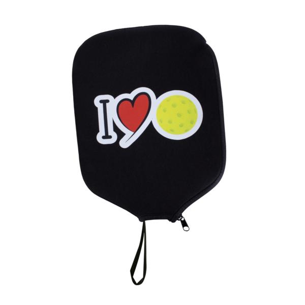 ピックルボールパドルカバー、ピックルボールヘッドカバー、ストラップ付きネオプレンラケットスリーブ、ラケットプロテクターストレージポーチパドルケース