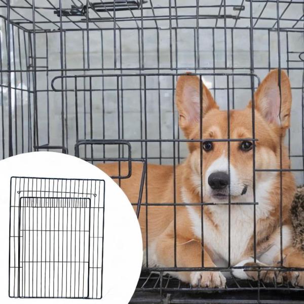 ペットプレイペンドアペットドアフェンスアイアンワイヤーペット用品ヘッジホッグのための犬のバリアペットエンクロージャー