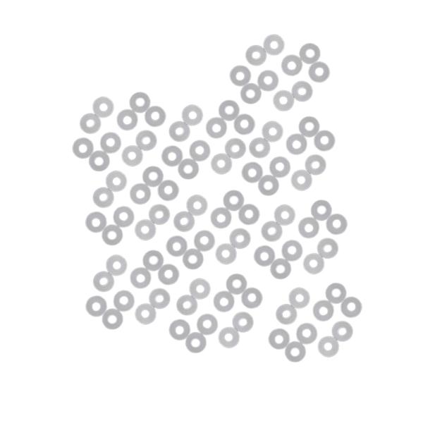 100ピース/個バドミントングロメットガスケット修理アクセサリーワイヤープロテクターメンテナンス交換用ストリングツールアイレットリング