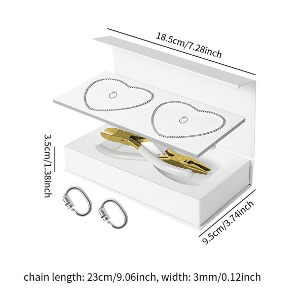 永久ブレスレットキット ロック留め金付き ロマンチックな DIY ブレスレット作成キット