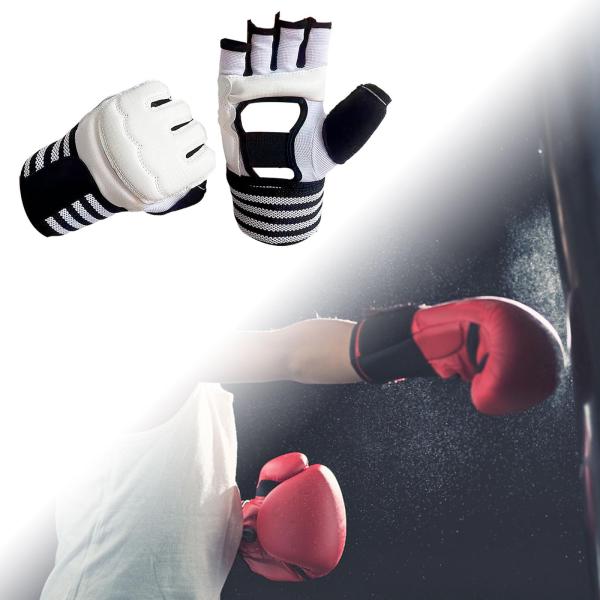 ボクシングハンドラップインナーグローブパンチングトレーニングギアクイックリストストラップソフトハーフフィンガークイックラップMMAサンダスパーリング