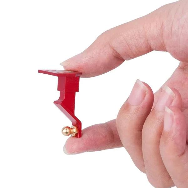 トレーラーヒッチブラケットメタル調整可能ドロップトレーラーヒッチレシーバー1:10スケールのスペアパーツRCクローラーカートラックアクセサリー