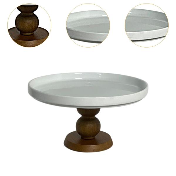 ケーキスタンドスナックキャンディープラッターラウンドセラミックプレートジュエリー装飾トレイカップケーキスタンドパーティーイベントの装飾