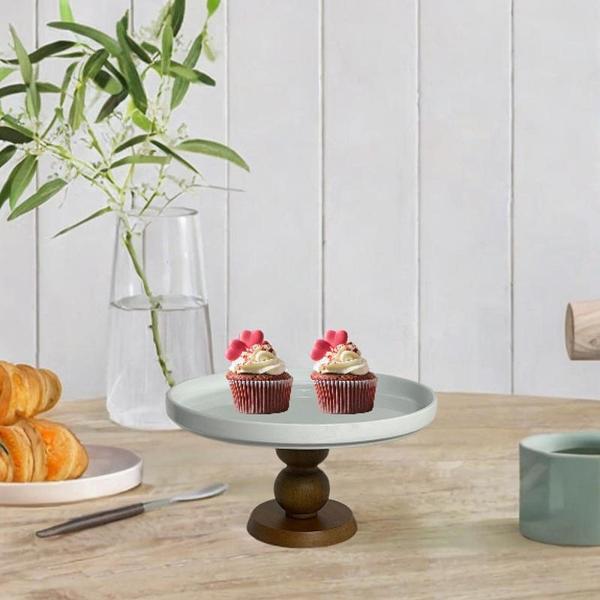 ケーキスタンドスナックキャンディープラッターラウンドセラミックプレートジュエリー装飾トレイカップケーキスタンドパーティーイベントの装飾