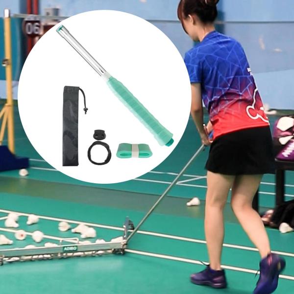初心者向けのバドミントンラケットスイングスティック、非スライップグリップバドミントンスイングトレーニングエイドバドミントントレーニングツール