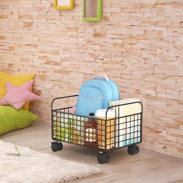 ローリングファイルカートストレージビンデスク寮のオフィスモーバブルマガジンファイルオーガナイザーユーティリティカートスタディルームブック用