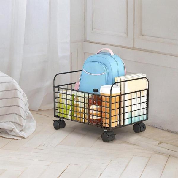 ローリングファイルカートストレージビンデスク寮のオフィスモーバブルマガジンファイルオーガナイザーユーティリティカートスタディルームブック用