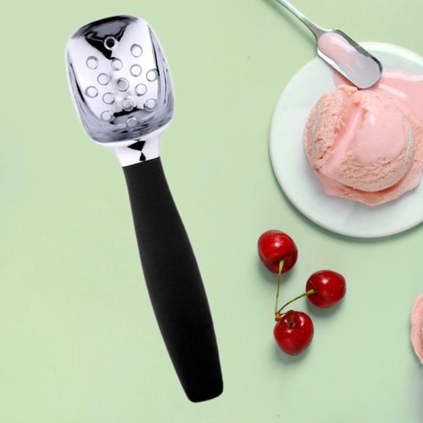 アイスクリームスクープ多機能、ポータブル耐久性なし、キッチンツール、亜鉛合金アイスクリームスプーン快適なハンドル