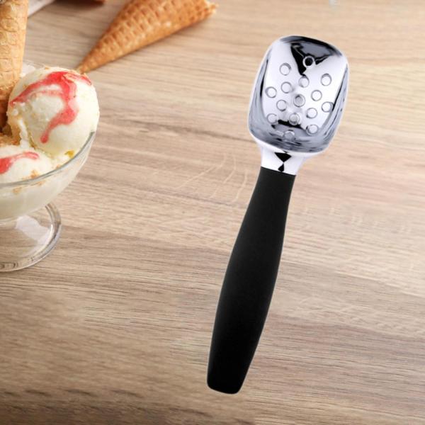 アイスクリームスクープ多機能、ポータブル耐久性なし、キッチンツール、亜鉛合金アイスクリームスプーン快適なハンドル