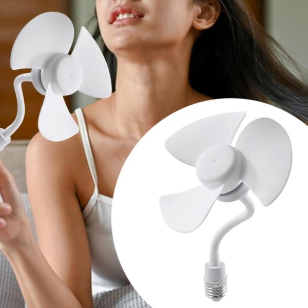 E27ベース天井ファン、ソケットファンローノイズミニ3ブレード強風リビングルーム用の寮のオフィスガレージキッチンに簡単に設置できます