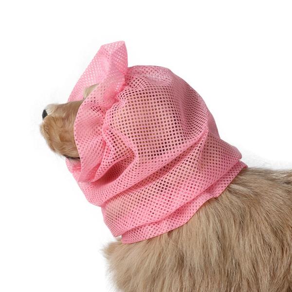 犬の耳のカバー犬スヌードメッシュラップキャップ頑丈な通気性騒音保護ペットヘッドギアギフトプロフェッショナルイヤーラップイヤーマフ