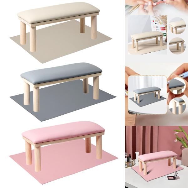 ネイルアームレストクッションネイルアームレスト、木製マニキュリストソフトPUレザーマニキュア枕、マニキュアハンドレストスタンド