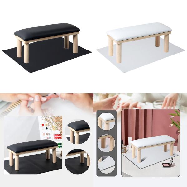 ネイルアームレストネイルアートアームレストマニキュアプロフェッショナルピローツールサロンウッドソフトPUレザーエレガントマニキュアハンドレストスタンド