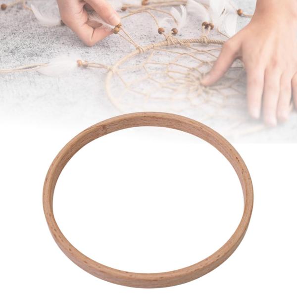 3xリースリングdiy軽量、サークルマクラメクラフトフープ、結婚式の花輪の装飾用品を作るための木製の花柄のフープ