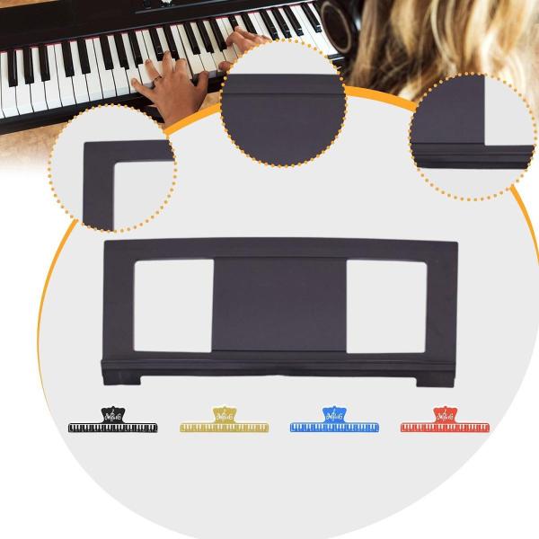キーボードミュージックスタンドシートスタンドポータブルストレージ、コンパクト、キーボードの音楽スコアホルダーピアノアクセサリーの初心者の練習
