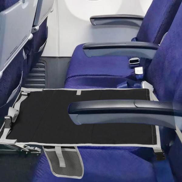 子供の飛行機のフットレストフットハンモック子供たちが飛行機のコンパクト用品の上に横になるシートエクステンダーハンモックキッズベッド