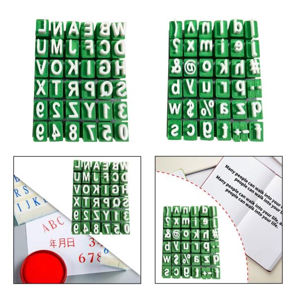 数字とアルファベットスタンプスタンピングキットカードの作成スクラップブッキング用品ハッピープランナー教室の報酬スタンパーシールセット