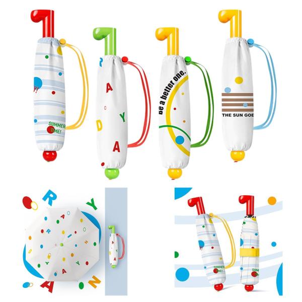 太陽傘パラソル漫画ポータブルパーソナルレイン屋外アクティビティ旅行ビーチ