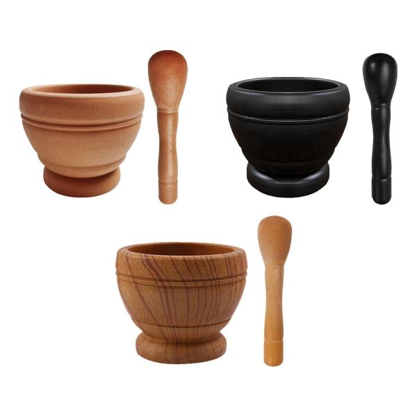 ワカモレボウルガーリックパウンダー多機能ポータブルスパイスグラインディングボウルモルタルと乳棒セットペストソーススパイスペッパー