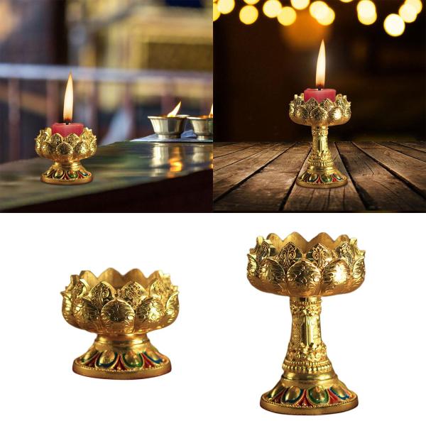キャンドルホルダー チベット仏教祭壇用品 キャンドルスティック スタンド ギーランプホルダー リビングルーム デスクトップ装飾 ギフト
