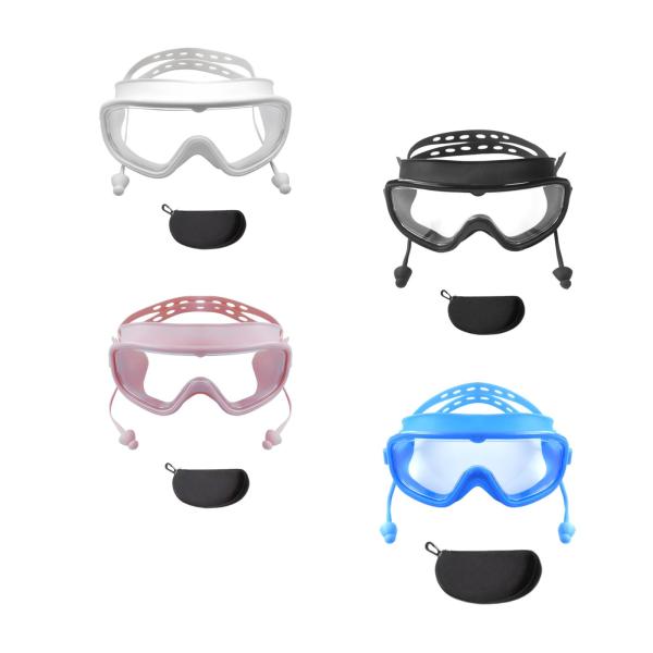 水泳用ゴーグル 収納ケース付き 快適なプロ仕様のアイウェア シュノーケリング ウォータースポーツ用水泳メガネ
