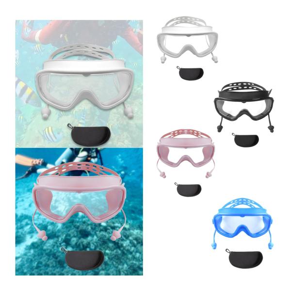 水泳用ゴーグル 収納ケース付き 快適なプロ仕様のアイウェア シュノーケリング ウォータースポーツ用水泳メガネ