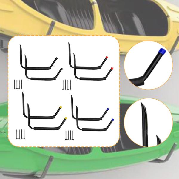 カヤック収納ラック カヤックフック 吊り下げクレードルラック 壁掛け式カヌーハンガー スノーボード ホームサーフボードツール用