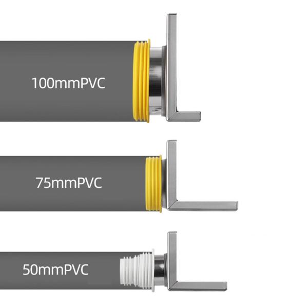 コーナーフロアドレン 壁排水 省スペース L字型 PVCパイプ用 バルコニー 浴室 キッチン シャワー用