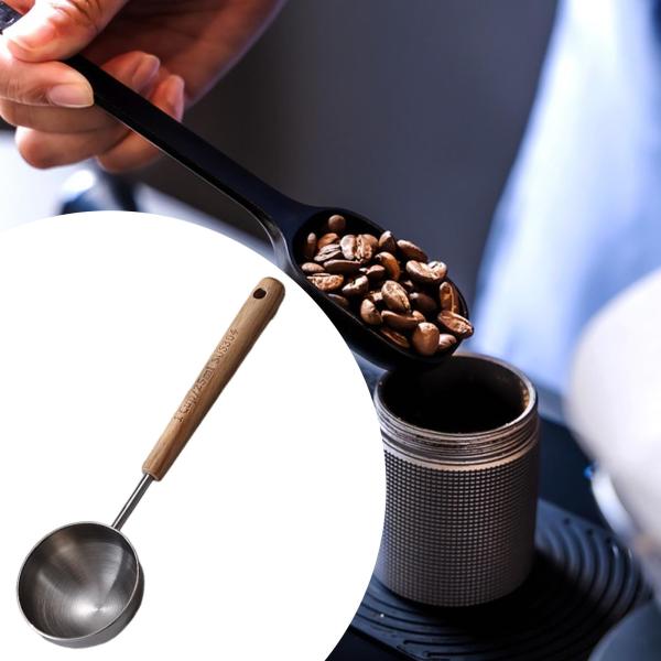 エスプレッソスクープ ベーキングガジェット ヴィンテージスタイル 木製ハンドル用品 ティースプーン 計量カップ お茶 オフィス 料理 ホームカフェ用