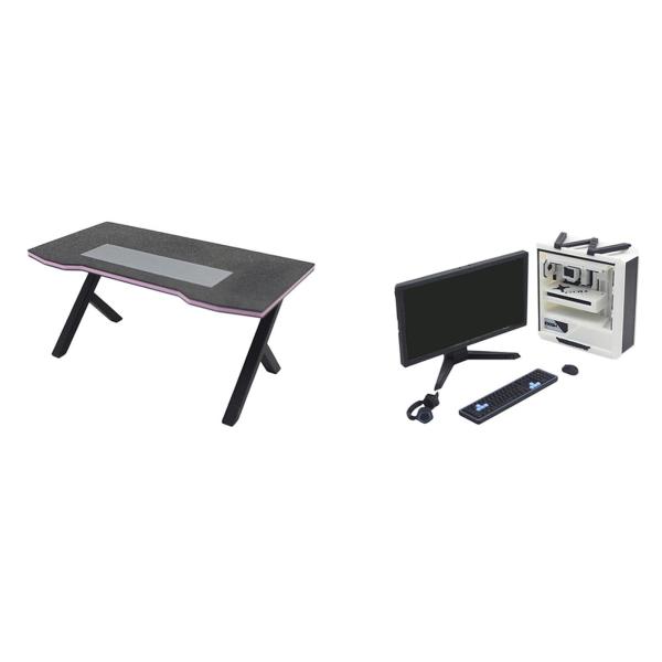 1:12スケールのドールハウスミニチュア家具、eスポーツ家具装飾ドールハウス愛好家ゲーム愛好家ギフトコレクション