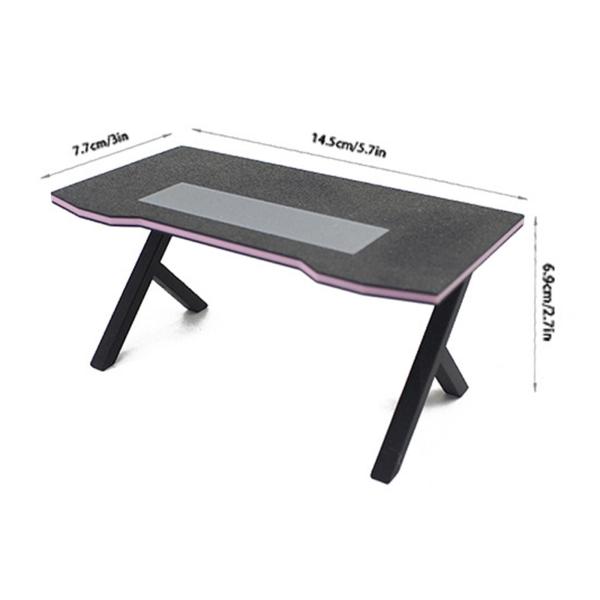 1:12スケールのドールハウスミニチュア家具、eスポーツ家具装飾ドールハウス愛好家ゲーム愛好家ギフトコレクション