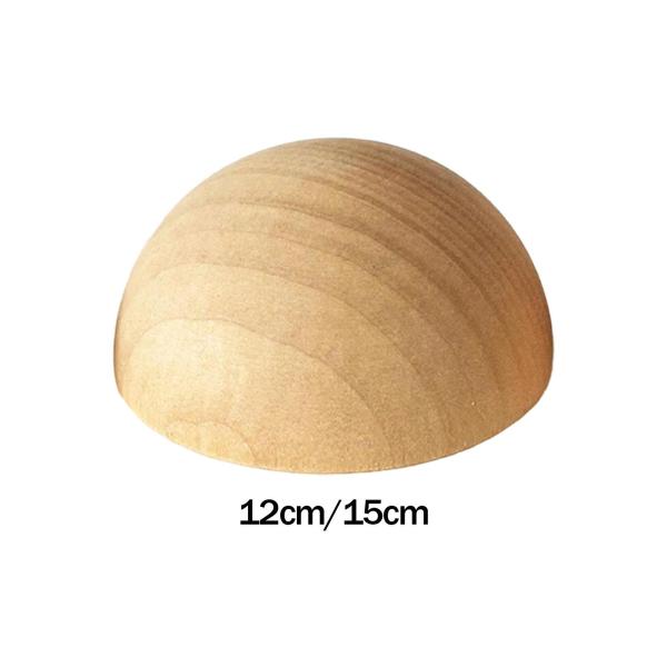 木製ハーフボール 階段手すり支柱キャップ 家具部品 陶芸用具 半球